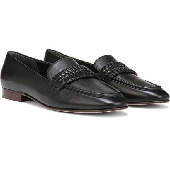 Veronica Beard Arlie Black Leather Loafers Size 7M - Picture 1 of 8